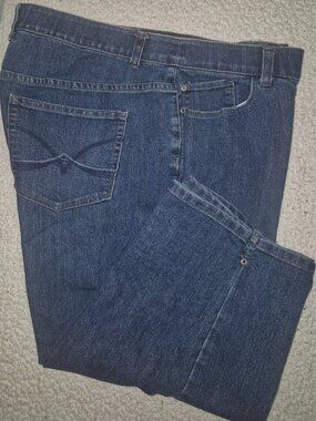 CJ Banks cropped denim jeans in size 16W